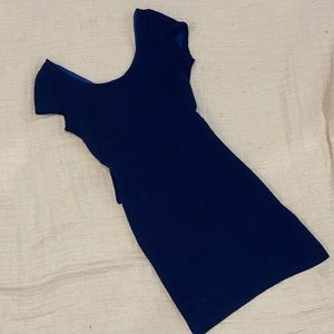 Sweet body con, open back cocktail dress